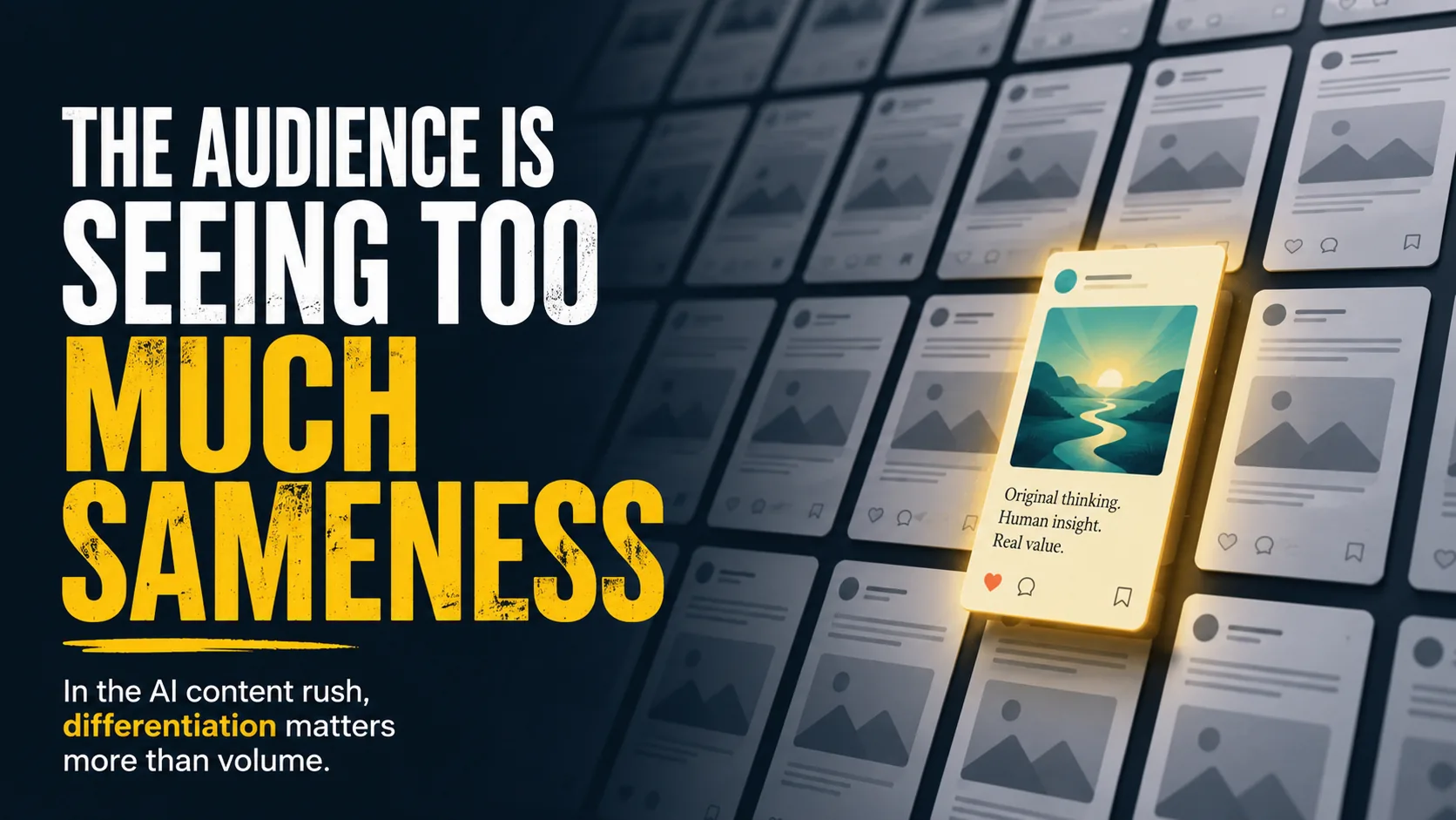 Audience seeing too much sameness in AI-generated content and social media posts